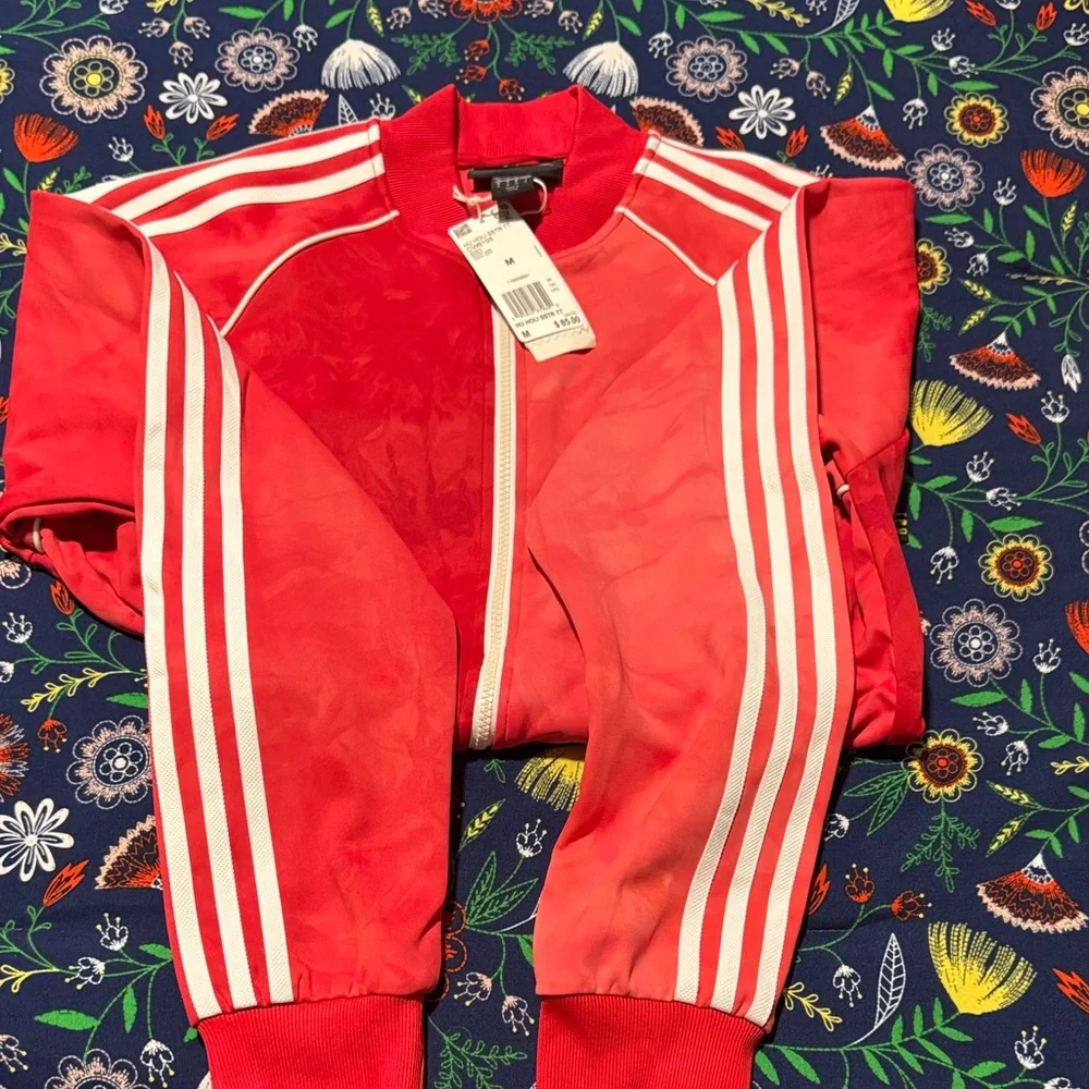 Adidas Red HU Track Jacket - NWT Medium - Picture 4 of 6